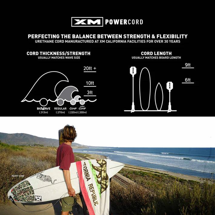 パッケージ無し発送】サーフィン リーシュコード XM | SURF MORE Surf 