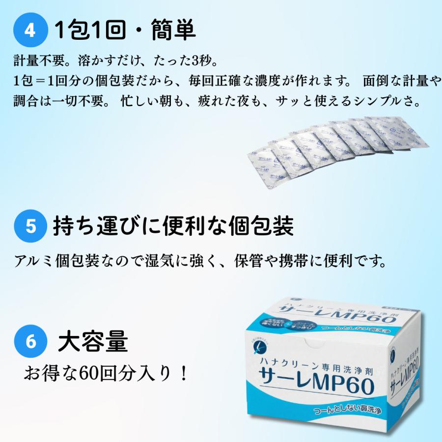 ハナクリーン サーレMP60 60回分 ハナクリーンα ハナクリーンEX 専用