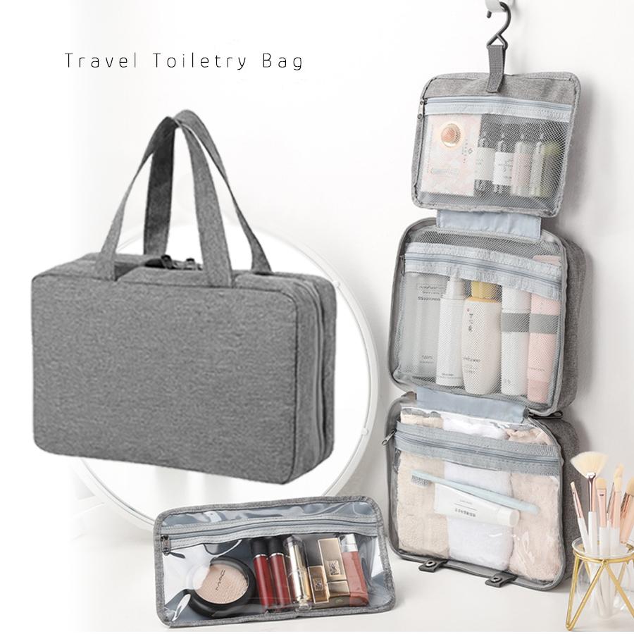 メイクバッグ 大容量 吊るせる 化粧バッグ モノトーン おしゃれ メイクポーチ 化粧ポーチ 折り畳み コンパクト 旅行 シンプル ポーチ Jk 6 Two Are One 通販 Yahoo ショッピング