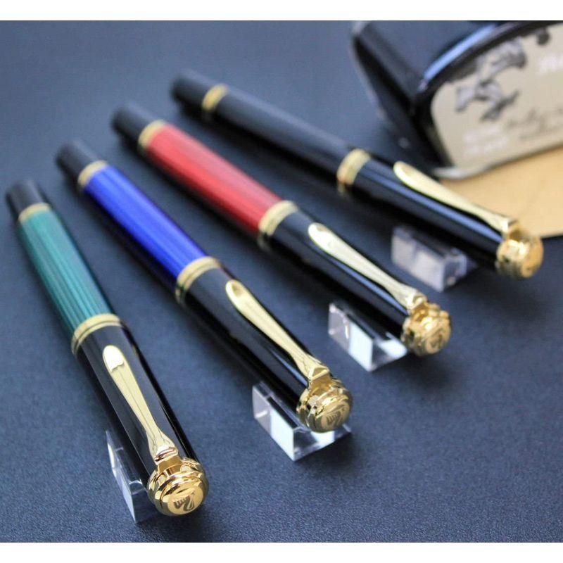 ペリカン スーベレーン M400万年筆緑縞 B 太字 M400 筆記用具