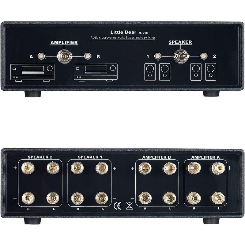 Little Bear オーディオ クロスオーバー ステレオ 2ウェイアンプ スピーカースイッチャ パッシブセレクタ コンパレータ スプリッ Bear オーディオ クロスオーバー ステレオ 2ウェイアンプ スピーカースイッチャ パッシブセレクタ コンパレータ スプリッ