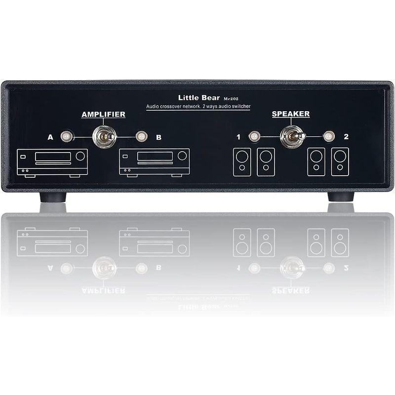 Little Bear オーディオ クロスオーバー ステレオ 2ウェイアンプ スピーカースイッチャ パッシブセレクタ コンパレータ スプリッ Bear オーディオ クロスオーバー ステレオ 2ウェイアンプ スピーカースイッチャ パッシブセレクタ コンパレータ スプリッ