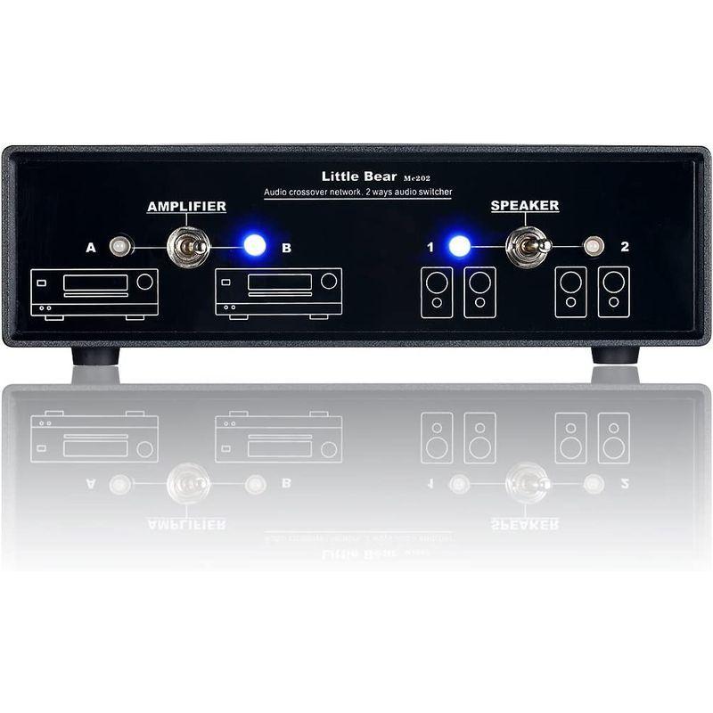 Little Bear オーディオ クロスオーバー ステレオ 2ウェイアンプ スピーカースイッチャ パッシブセレクタ コンパレータ スプリッ Bear オーディオ クロスオーバー ステレオ 2ウェイアンプ スピーカースイッチャ パッシブセレクタ コンパレータ スプリッ