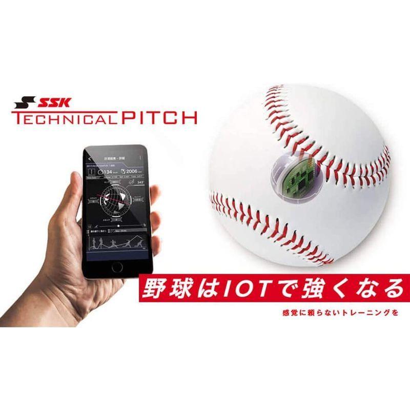 完動品 SSK(エスエスケイ) 野球 テクニカルピッチ 硬式野球 9軸センサー内蔵ボール 投球データ解析 Bluetooth4.1対応 TECHNI 【U2959191550】(18639円)