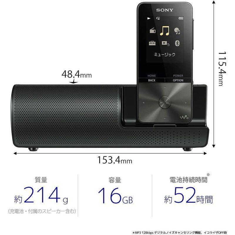 ソニー ウォークマン Sシリーズ 16GB NW-S315K : MP3プレーヤー Bluetooth対応 最大52時間連続再生 イヤホン/ ウォークマン Sシリーズ 16GB NW S315K MP3プレーヤー Bluetooth対応 最大52時間連続再生 イヤホン/