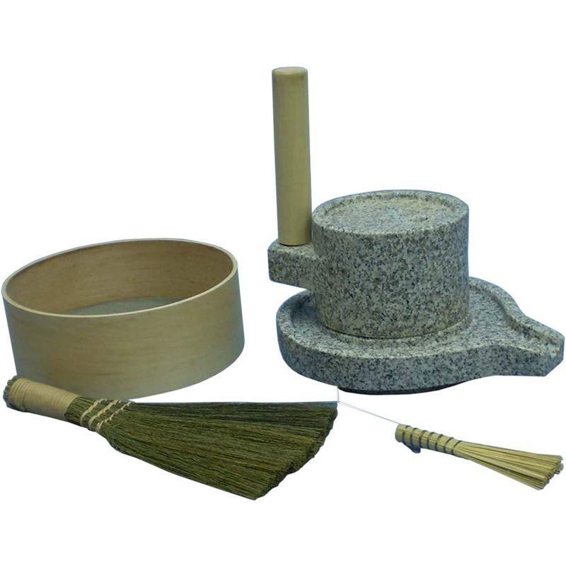 新しいブランド新しいブランド挽き臼セットみかげ石 皿型挽き臼 18型