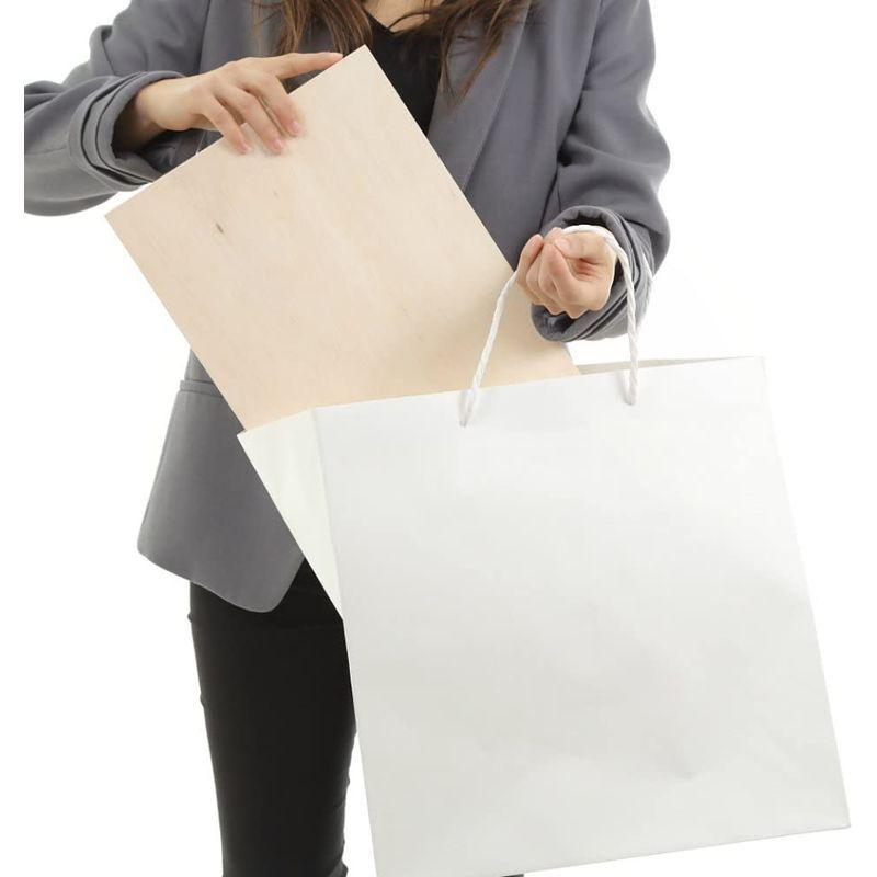 井上紙業 紙袋 マチ広 袋 底キューブ型 丸ひも 白/無地/50枚 てさげ袋 手提げ紙袋 ペーパーバッグ (ケーキ/ブライダル/プレゼント/ サイズ 紙袋 マチ広 袋 底キューブ型 丸ひも 白/無地/50枚 てさげ袋 手提げ紙袋 ペーパーバッグ ケーキ/ブライダル/プレゼント/ 　 正面35cmxマチ33cmx高さ36cm　A4サイズもすっぽり収まる大きめサイズ マチがあるため沢山いれられます 材質 未晒 手紐：アクリル丸紐/白 無地のため そのままシンプルにお使いいただいてもハンドメイドでアレンジを加えていただいても大丈夫です