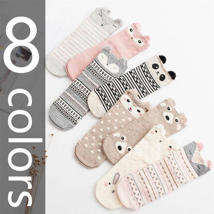 靴下 レディース おしゃれスニーカー クルー丈ソックス かわいい耳付き 条件付き送料無料 W 木木 通販 Yahoo ショッピング