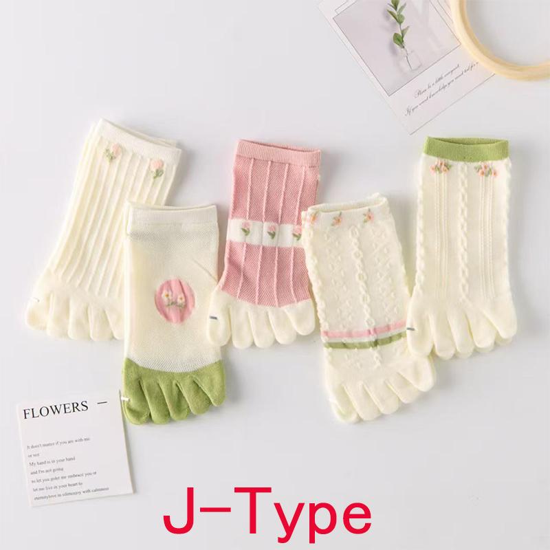5本指ソックス レディース靴下5足組コットン インナーソックス 綿　五本指 脱げない おしゃれ スニーカー 可愛い 臭わない 蒸れない 夏用 汗取り 消臭 角質 薄手 |  | 22