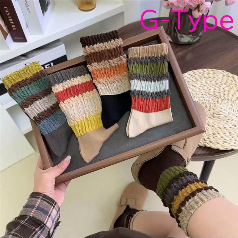 靴下  クルーソックス レディース メンズ セット 5足組 おしゃれ かわいい 綿 黒 白 無地 |  | 30