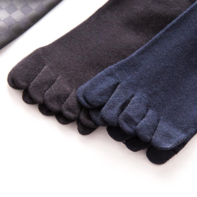 メンズ ハイソックス 4足 靴下 ソックス メンズ靴下 5本指 ハイソックス 4足セット 24-28.5cm