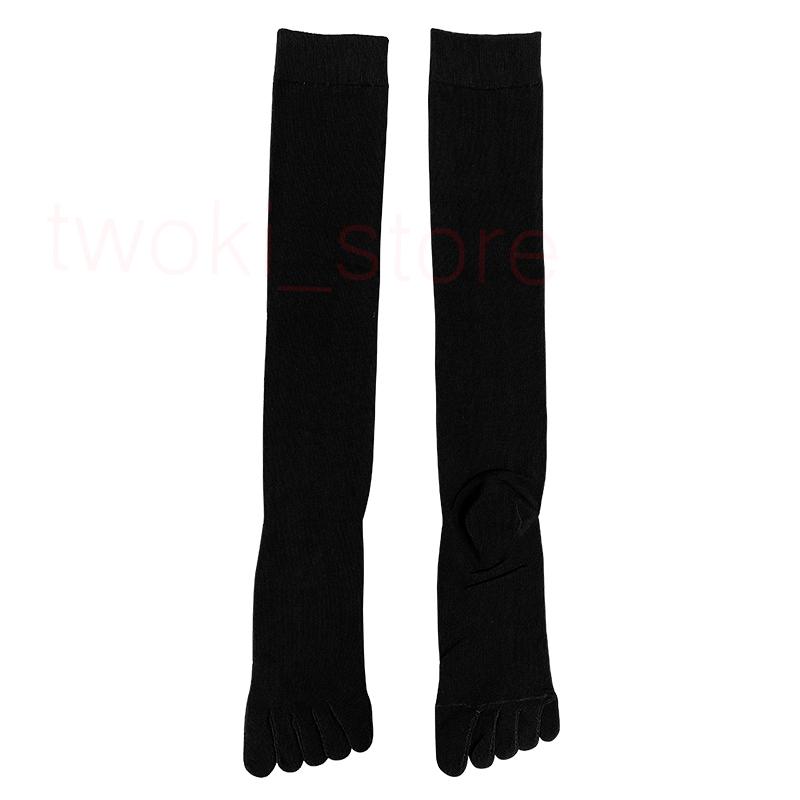 靴下 ソックス 五本指 レディース ハイソックス 抗菌防臭 綿 ブラック 3足セット |  | 04