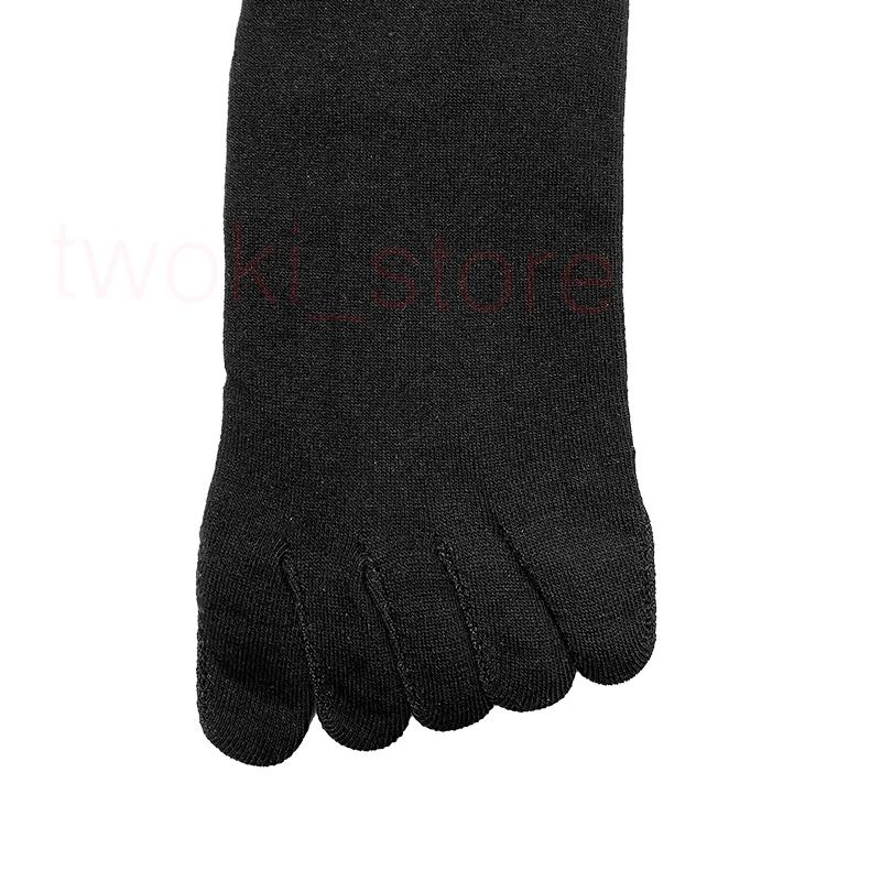 靴下 ソックス 五本指 レディース ハイソックス 抗菌防臭 綿 ブラック 3足セット |  | 08