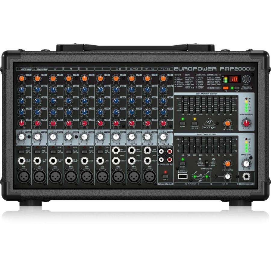 ベリンガー パワードミキサー 00ワット 14ch エフェクター Pmp00d Kalaumat Fr