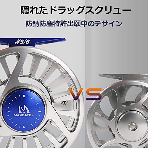 日本正規品 M Maximumcatch Maxcatchフライリールmidアーバ Cnc加工アルミ製左右手交換可能サイズ 3 4 5 6 7 8wt ブルー フライリール Www Akken Fr