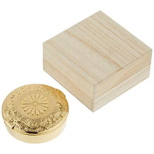 数量限定高岡銅器 朱肉入 菊 6.5φ 176-03 印鑑、印章、スタンプ