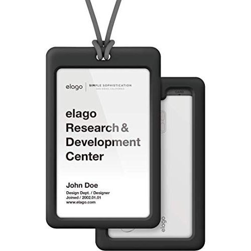 elago ID4 マーケティング パスケース 縦型 IDカードホルダー シリコン × 各種 ネックストラップ 付き ケース ポリカーボネート 2020A/W新作送料無料 ハード クレジ