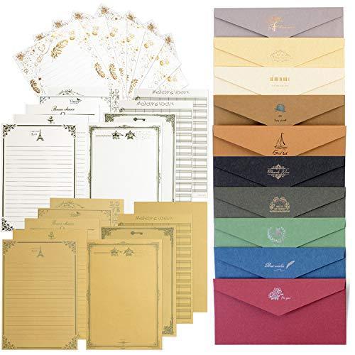 レターセット 便箋 手紙 封筒 おしゃれ で かわいい 手紙セット メッセージカード クラフト用紙 招待状 デザインペーパー アンティーク S 23 ツーピーシーズ 通販 Yahoo ショッピング