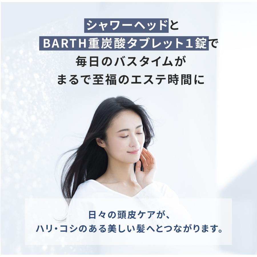 BARTH 重炭酸バブルシャワー（マットホワイト） 公式店 | シャワー