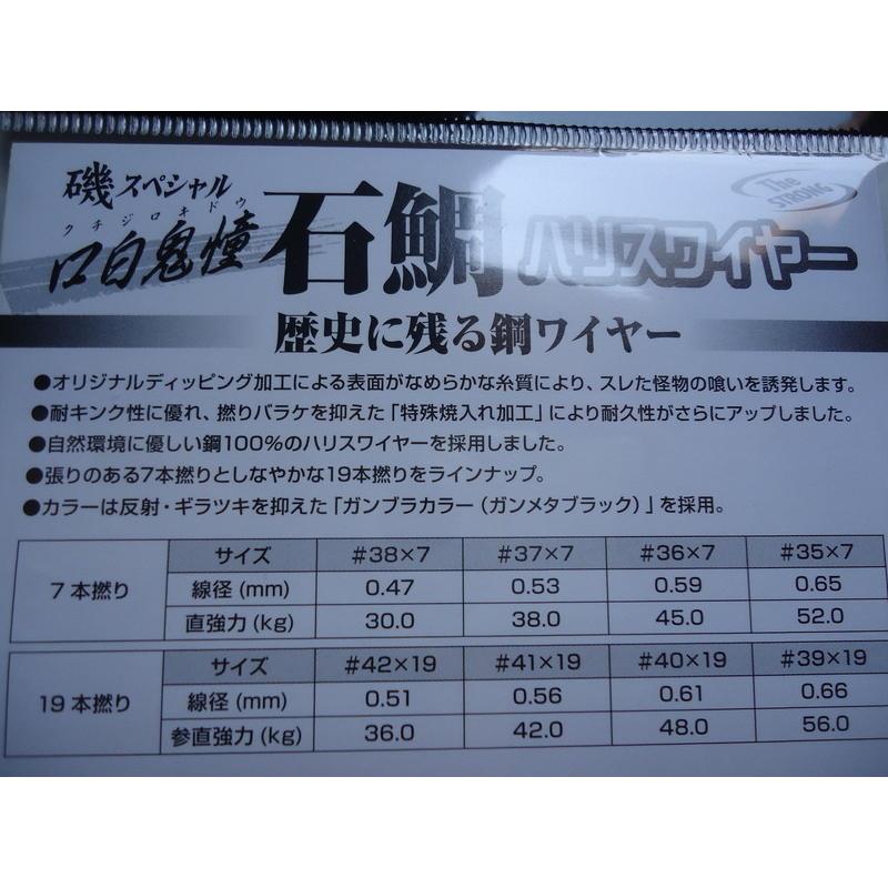 サンライン（SUNLINE） 石鯛ハリスワイヤー 30m 19本撚り 42×19 磯