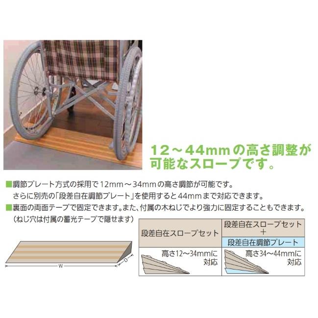 スロープ 室内用段差解消スロープ・ABS樹脂 800ミリ＊100ミリ＊12〜34