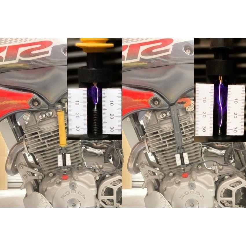 XLR250R BAJA MD22 ダイレクト イグニッション 強化 プラグ キャップ オレンジレッド !_6