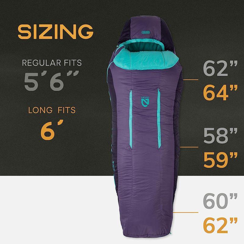 NEMO(ニーモ) FORTE フォルテ 20 Ws スリーピングバッグ -12℃対応 NM-FRT-W20 ニーモ FORTE フォルテ Ws スリーピングバッグ NM FRT W20