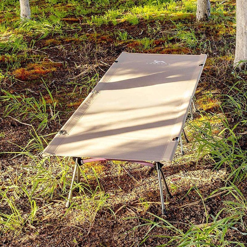 TOMOUNT コット アウトドアベッド キャンプコット 高低兼用 折りたたみ式コット 2WAYS 耐荷重150kg 収納ケース付き お昼寝 高低兼用 コット アウトドアベッド キャンプコット 折りたたみ式コット 2WAYS 耐荷重150kg 収納ケース付き お昼寝