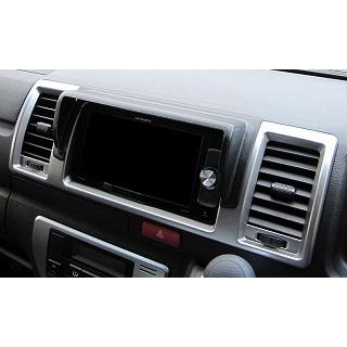 ハイエース200系 4-9型ナビバイザー・エンボスブラック（シボ柄） | 