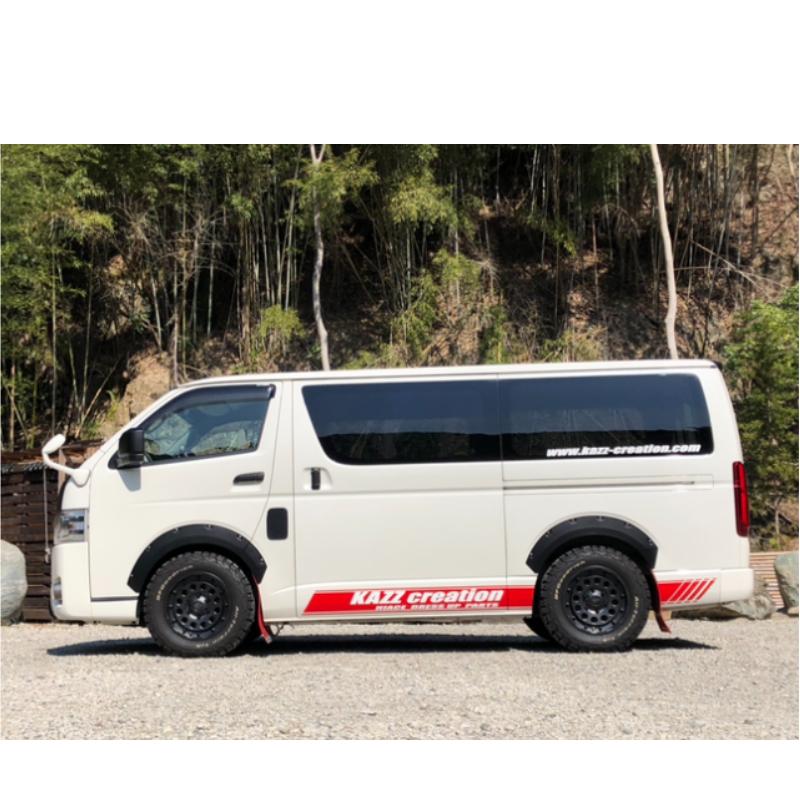 200系　ハイエース　バーフェン Amazon | ハイエース 200系 オーバーフェンダー ABS製 ダウン