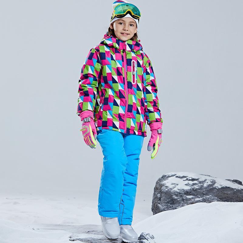 スキーウェア キッズ上下セット 子供 ジュニア ジャケット パンツ 女の子 男の子 撥水 スキー 厚手 スノーボードウェア 110 120 130｜ty1-st｜04