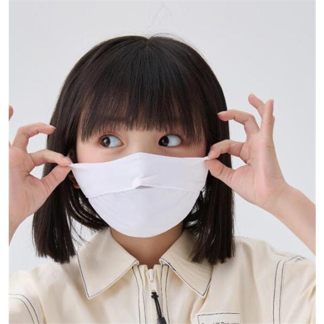 フェイスマスク 子供用 2枚セット 冷感マスク 可愛い 息しやすい 紫外線対策 日焼け防止 配色切り替え 通気性 肌に優しい 通園 通学 無地｜ty1-st｜17