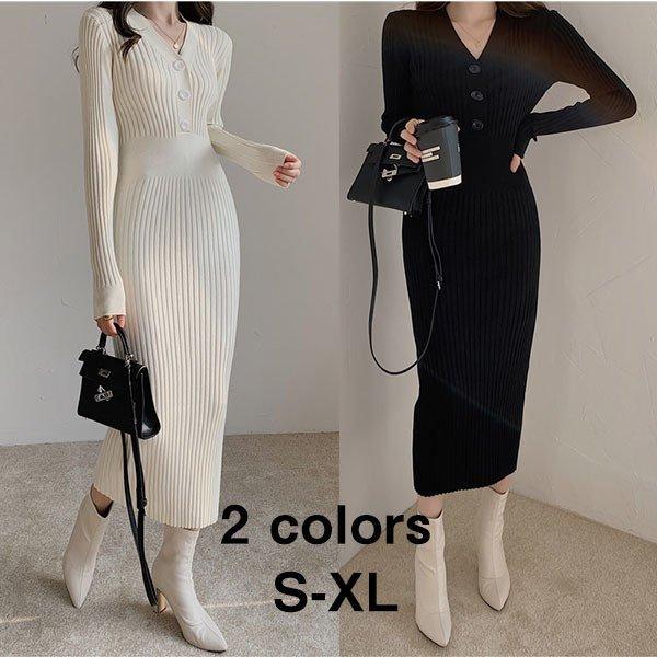 希少 黒入荷 おしゃれ きれいめ 40代 レディース ニットワンピース ロング 50代 30代 ニットセーター 長袖 タイトニットワンピース 冬 秋 ワンピース サイズ L Www Cognitiva La