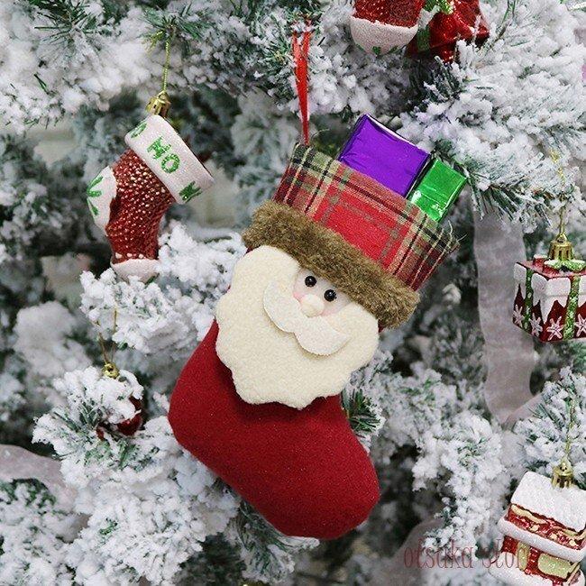 限 定 販 売 21新作 クリスマス飾り ソックス プレゼント サンタソックス パーティーグッズ サンタクロース 雪だるま 壁掛け Shipsctc Org