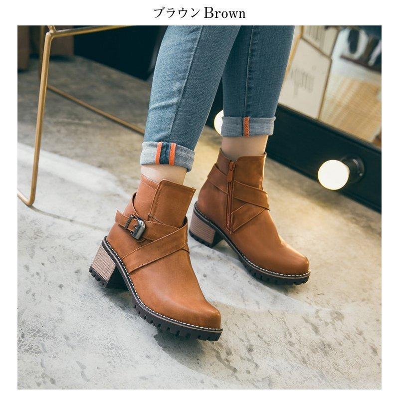 22モデル Cava クロスベルトショートブーツ サヴァサヴァ ブラウン レディース靴