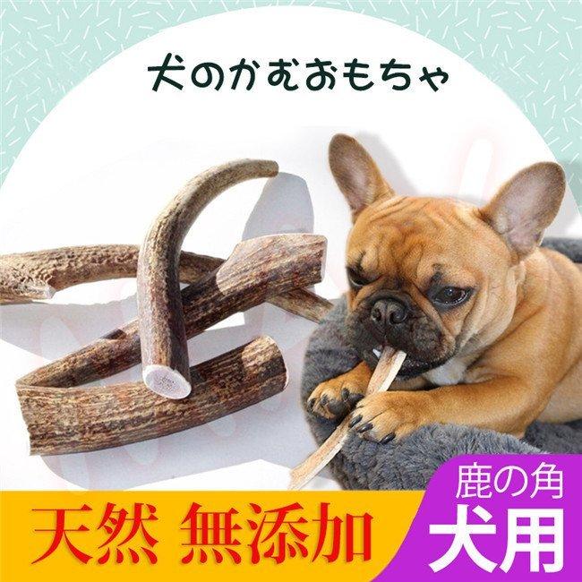 後払い手数料無料 犬用 鹿の角 1本 天然 無添加 長持ち 犬のおもちゃ かむおもちゃ おやつ デンタル 鹿角 半割り Aynaelda Com