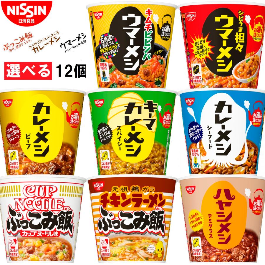 日清カレーメシ 日清食品 ぶっこみ飯・カレーメシ・ウマーメシ 選べる
