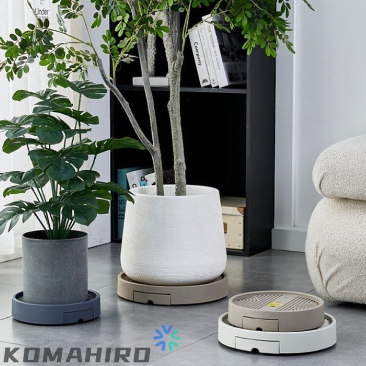 隠し 植木 キャスター付き 貯水 置く台 排水トレイ フラワースタンド