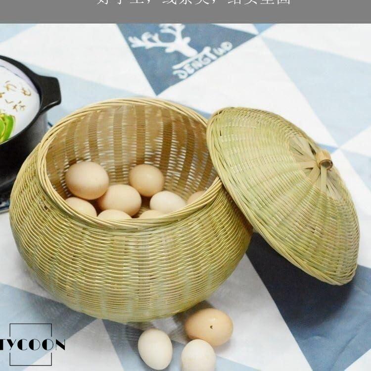 竹籠 竹篭 収納ケース 編まれた 竹製カバー付き 竹編み製品 収納