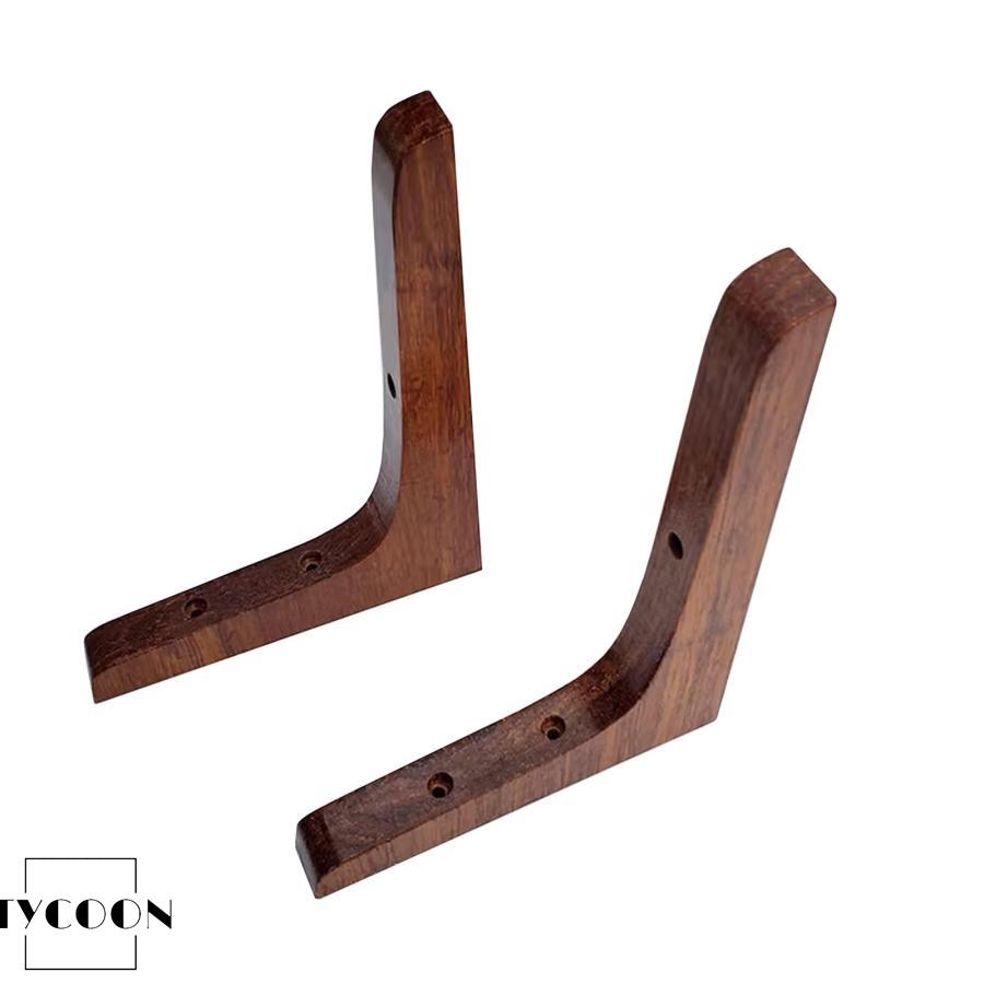 おしゃれ 棚受け金具 L字型 無垢材 diy 棚 壁 取り付け2本セット木製