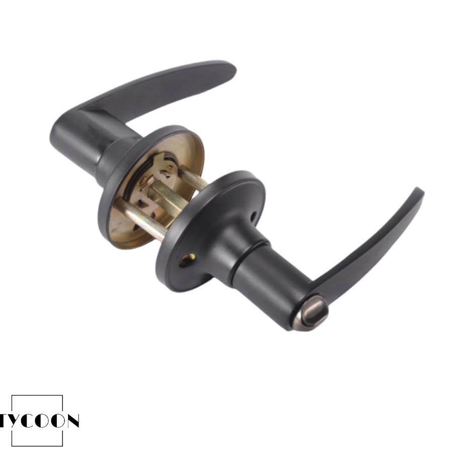 堅塁金物 ドアノブ 室内レバーハンドルトイレ キー付き 寝室 玄関 浴室