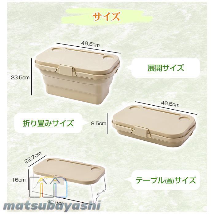 ピクニックバスケット 折り畳みテーブル 多機能 3way 収納バスケット