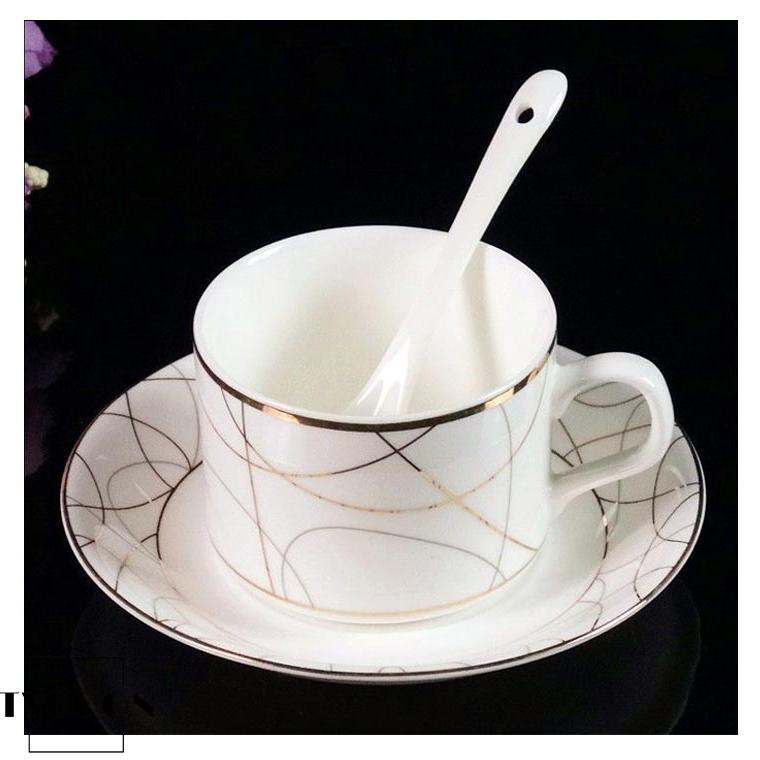 5客セット コーヒーカップ ソーサー付き 陶器 珈琲カップ ティーカップ