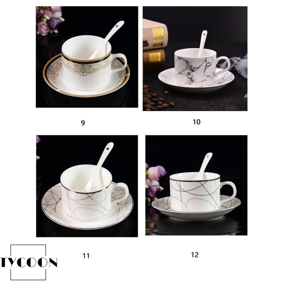 5客セット コーヒーカップ ソーサー付き 陶器 珈琲カップ ティーカップ