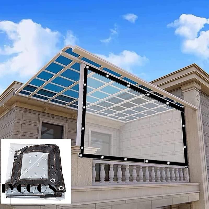 防水透明シート 雨よけシート 屋外 防水 防風 防雪 ベランダ 屋根用