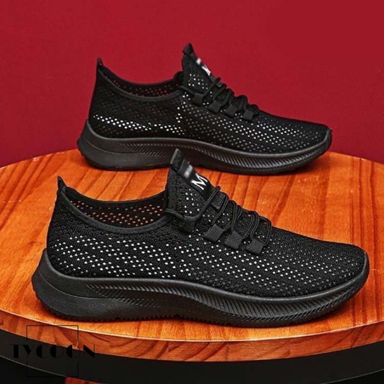2足セット メッシュスニーカー メンズ メッシュ スリッポン ランニング
