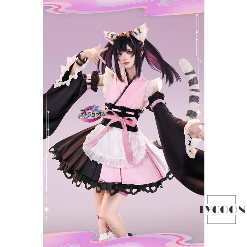 三分妄想 超かぐや姫！コスプレ 駒澤乃依 衣装 ※ウィッグ 靴 耳と尻尾