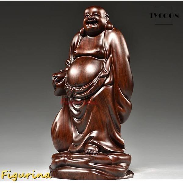 黒檀　布袋　置物 Amazon.co.jp: 七福神 置物 布袋 高級天然 黒檀 布袋様 置物 金運