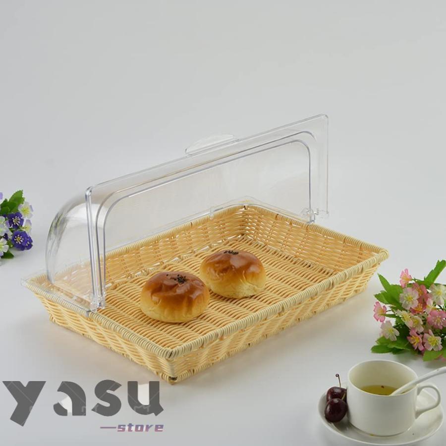 ブレッドバスケット パンかご フードカバー ブレッドケース 透明 お