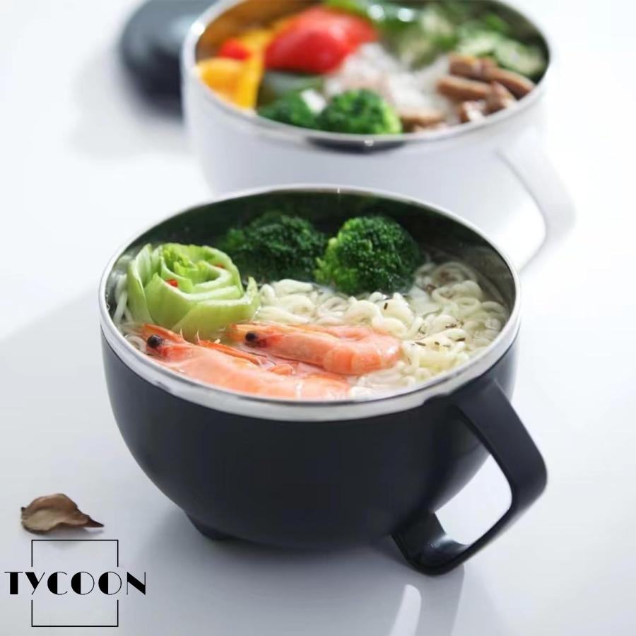 麺鉢 304ステンレス鋼 鉢?丼 蓋付き 弁当箱 1100MLラーメンどんぶり二